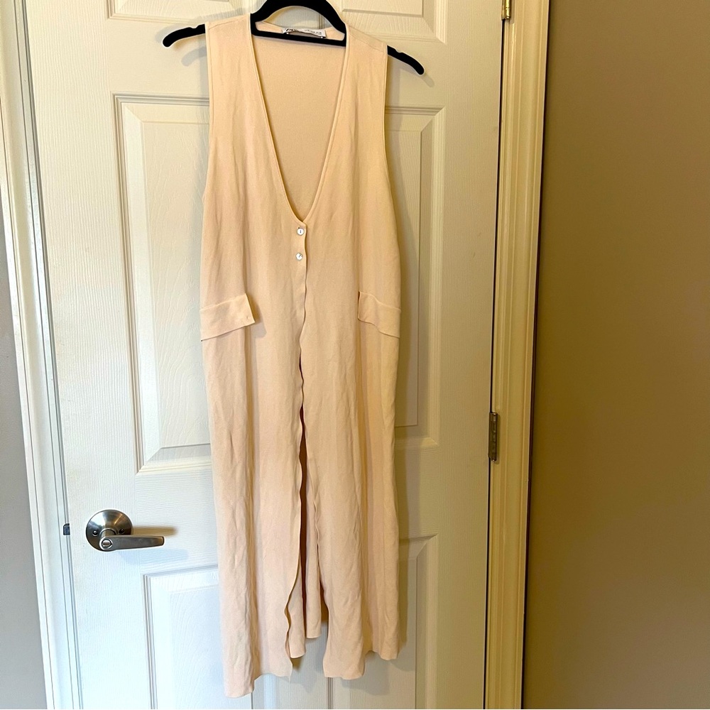 Zara sleeveless Duster Sweater- medium